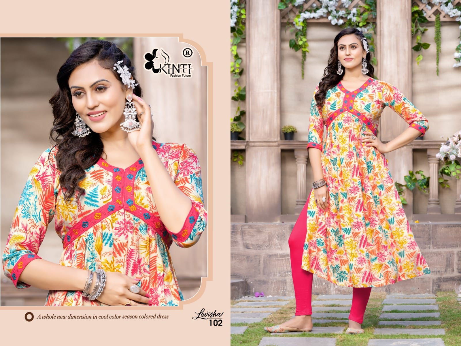 Levisha By Kinti Aliya Cut Printed Kurtis Catalog